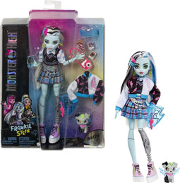 Monster High - Modepop - Frankie Stein pop met bliksemschicht-tas