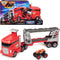 Monster Jam - officiële 2-in-1 Launch N’ Go Hauler-speelset en opbergdoos met unieke monstertruck schaal van 1:64