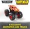 Monster Jam - officiële 2-in-1 Launch N’ Go Hauler-speelset en opbergdoos met unieke monstertruck schaal van 1:64