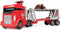Monster Jam - officiële 2-in-1 Launch N’ Go Hauler-speelset en opbergdoos met unieke monstertruck schaal van 1:64