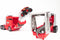 Monster Jam - officiële 2-in-1 Launch N’ Go Hauler-speelset en opbergdoos met unieke monstertruck schaal van 1:64