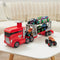 Monster Jam - officiële 2-in-1 Launch N’ Go Hauler-speelset en opbergdoos met unieke monstertruck schaal van 1:64