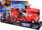 Monster Jam - officiële 2-in-1 Launch N’ Go Hauler-speelset en opbergdoos met unieke monstertruck schaal van 1:64