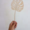 Monstera blad van hout