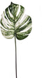 Monstera leaf 60 cm white green kunstbloem zijde nepbloem