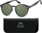 Montana 20A - Zonnebril - Rond model - Zwart kunststof-- Lensbreedte 57 mm