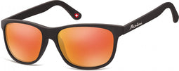 Montana By Sgb Zonnebril Unisex Zwart/rood (ms48)