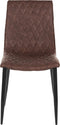 MONTANA - Eetkamerstoel - Bruin - Kunstleer