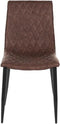 MONTANA - Eetkamerstoel - Bruin - Kunstleer
