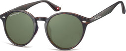 Montana MP20C - Zonnebril - Rond model - Schildpad kunststof-Polarizerend- Lensbreedte 57 mm