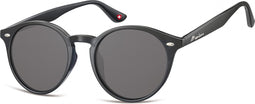Montana S20 - Zonnebril - Rond model - Zwart kunststof- Lensbreedte 57 mm