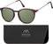 Montana S33 - Zonnebril - Ronde retro style - Turtle - Lensbreedte 50 mm