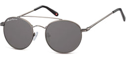 Montana S91 - Zonnebril - Aviator model - Grijs metaal- Lensbreedte 52 mm