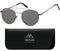 Montana S91 - Zonnebril - Aviator model - Grijs metaal- Lensbreedte 52 mm