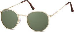 Montana - S92E - Zonnebril - Rond - Mat goud - Lensbreedte 49mm