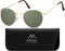 Montana - S92E - Zonnebril - Rond - Mat goud - Lensbreedte 49mm