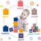 Montessori 12-Delige Baby Blokken Set - Veilig en Educatief Speelgoed voor Zuigelingen