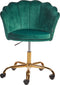 MONTICELLO - Bureaustoel - Groen - Fluweel