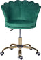 MONTICELLO - Bureaustoel - Groen - Fluweel