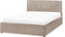 MONTLAUR - Bed met opbergruimte - Taupe - 140 x 200 cm - Bouclé