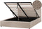 MONTLAUR - Bed met opbergruimte - Taupe - 160 x 200 cm - Bouclé