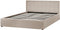 MONTLAUR - Bed met opbergruimte - Taupe - 160 x 200 cm - Bouclé