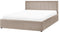 MONTLAUR - Bed met opbergruimte - Taupe - 160 x 200 cm - Bouclé