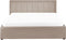 MONTLAUR - Bed met opbergruimte - Taupe - 160 x 200 cm - Bouclé