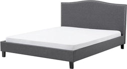 MONTPELLIER - Bed - 160 x 200 cm - Grijs - Polyester