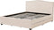 MONTPELLIER - Bed met opbergruimte - Beige - 160 x 200 cm - Polyester