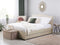 MONTPELLIER - Bed met opbergruimte - Beige - 160 x 200 cm - Polyester
