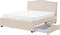 MONTPELLIER - Bed met opbergruimte - Beige - 160 x 200 cm - Polyester