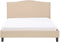 MONTPELLIER - Tweepersoonsbed - Beige - 160 x 200 cm - Polyester