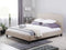 MONTPELLIER - Tweepersoonsbed - Beige - 160 x 200 cm - Polyester