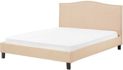 MONTPELLIER - Tweepersoonsbed - Beige - 180 x 200 cm - Polyester