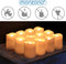 Monzana 12 LED Waskaarsen wit met batterij
