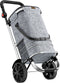 Monzana 2in1 Boodschappentrolley – 56L tot 50kg Afneembare Tas – Grijs