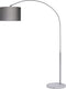 Monzana Booglamp Incl. Kap – Marmeren Voet - 150-175 cm Grijs