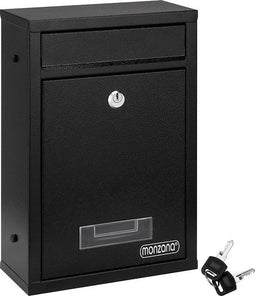 Monzana Brievenbus zwart 32x22x9cm