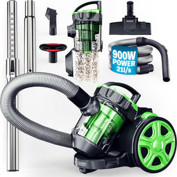 Monzana Cyclon Stofzuiger -Zakloos 700W HEPA Filter - Groen