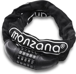 Monzana Fietsslot 90cm - met Numerieke Code en Sterke Ketting
