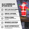 Monzana Kerstman opblaasbaar XXL met verlichting 250 x 180 x 115cm