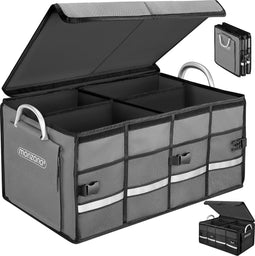 Monzana Kofferbak Organizer - 68L Waterdicht Opvouwbaar - Grijs