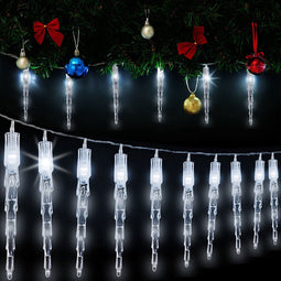 Monzana LED Kerstverlichting - 40 Ijspegels - Wit
