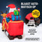 Monzana Opblaasbare Kerstman met Slee - LED Verlicht – Incl. Pomp