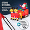 Monzana Opblaasbare Kerstman met Slee - LED Verlicht – Incl. Pomp
