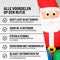 Monzana Opblaasbare Kerstman met Slee - LED Verlicht – Incl. Pomp