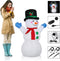 Monzana Opblaasbare Sneeuwman XL - 120cm 3 LED´S - Verlichting