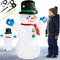 Monzana Opblaasbare Sneeuwman XL - 120cm 3 LED´S - Verlichting