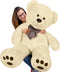 Monzana Pluche - Knuffelbeer - 100cm staand - Creme